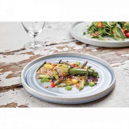 Olympia Cavolo Flat Round Plates Ice Blue 220mm (Pack of 6)
