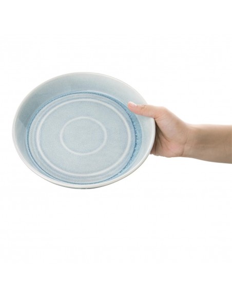 Olympia Cavolo Flat Round Bowls Ice Blue 220mm (Pack of 4)