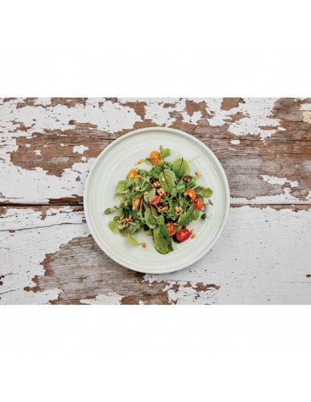 Olympia Cavolo Flat Round Plates Spring Green 270mm (Pack of 4)