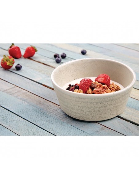 Olympia Cavolo Flat Round Bowls Spring Green 143mm (Pack of 6)