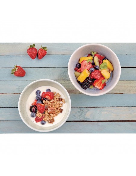 Olympia Cavolo Flat Round Bowls Spring Green 143mm (Pack of 6)