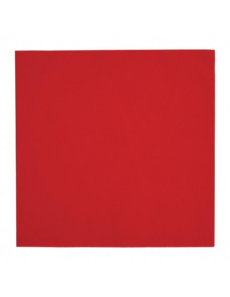 Fiesta Dinner Napkins Red 400mm (Pack of 1000)