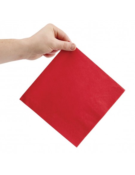 Fiesta Dinner Napkins Red 400mm (Pack of 1000)