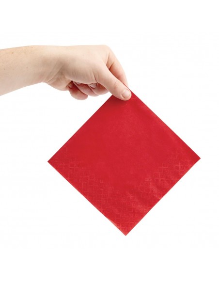 Fiesta Lunch Napkins Red 330mm (Pack of 2000)