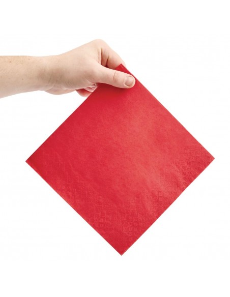 Fiesta Dinner Napkins Red 400mm (Pack of 2000)