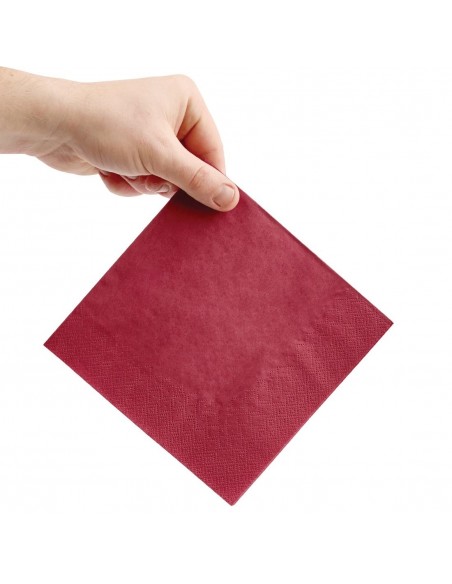 Fiesta Lunch Napkins Bordeaux 330mm (Pack of 2000)