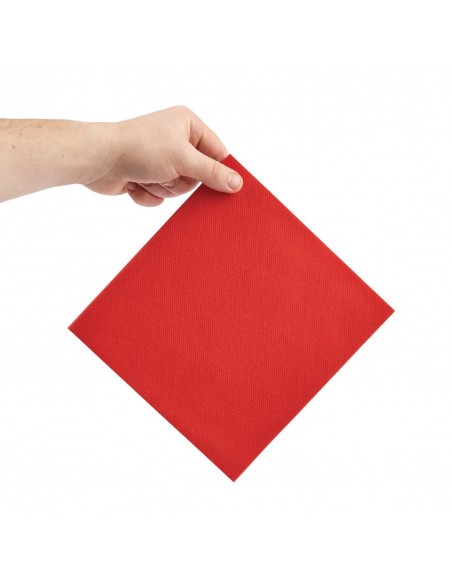 Fiesta Tablin Premium Airlaid Napkins Red 400mm (Pack of 500)