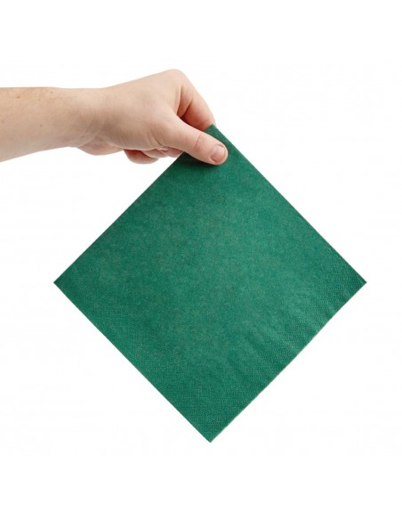 Fiesta Dinner Napkins Dark Green 400mm (Pack of 1000)