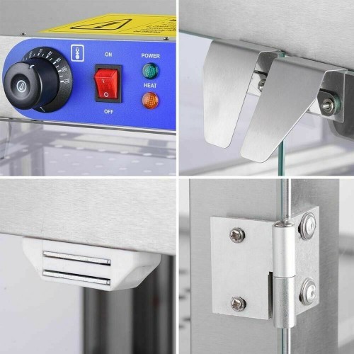 Heated Display Pie, Pizza Food Warmer...