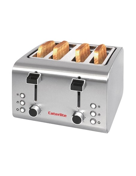 Caterlite CP929 4 Slot Stainless Steel Toaster Caterlite CP929 4 Slot Stainless Steel Toaster