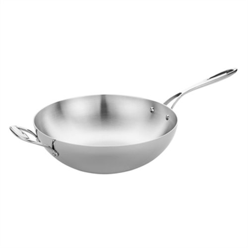 Vogue Tri-Wall Wok Flat Base 12 in