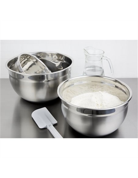 Vogue Stainless Steel Bowl with Silicone Base 5Ltr