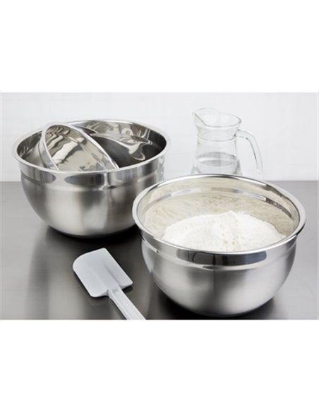 Vogue Stainless Steel Bowl with Silicone Base 3Ltr