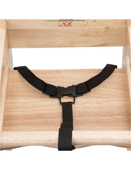 Bolero Wooden Highchair Natural Finish