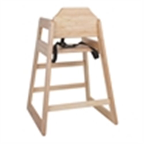 Bolero Wooden Highchair Natural Finish