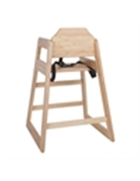 Bolero Wooden Highchair Natural Finish