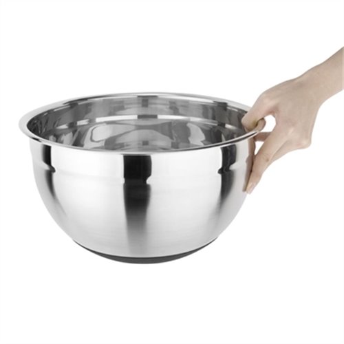 Vogue Stainless Steel Bowl with Silicone Base 8Ltr
