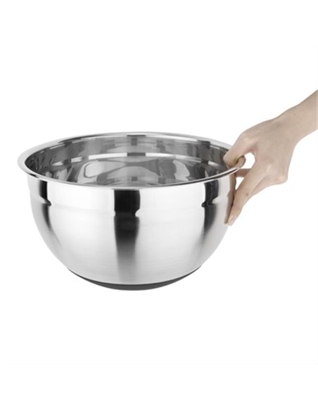 Vogue Stainless Steel Bowl with Silicone Base 8Ltr