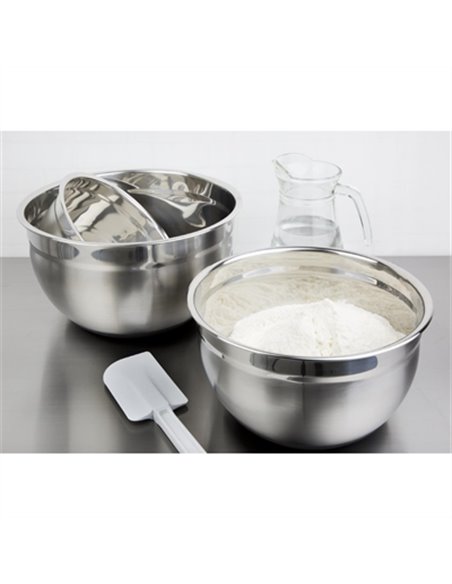 Vogue Stainless Steel Bowl with Silicone Base 8Ltr