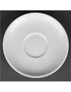 Royal Porcelain Classic White Tea Cup Saucers 150mm