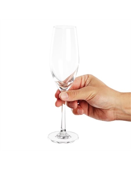 Olympia Cordoba Flute Glasses 210ml (Pack of 6)