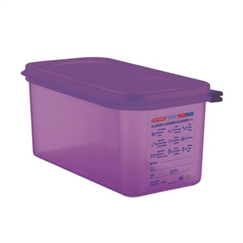 Araven Polypropylene 13 Gastronorm Food Container Purple 6Ltr