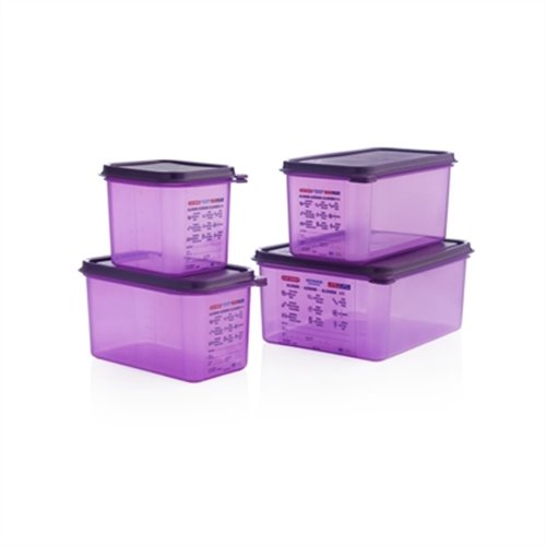 Araven Polypropylene 13 Gastronorm Food Container Purple 6Ltr
