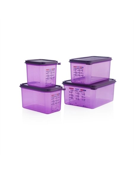 Araven Polypropylene 13 Gastronorm Food Container Purple 6Ltr