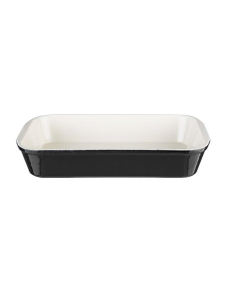 Vogue Black Cast Iron Roasting Dish