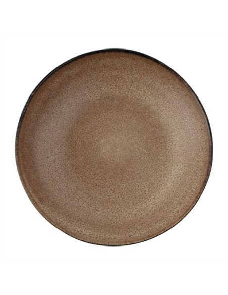 Olympia Build-a-Bowl Earth Flat Bowls 250mm (Pack of 4)