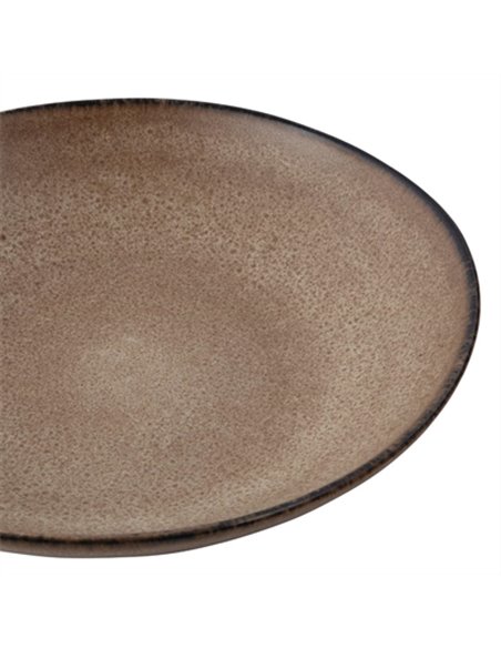 Olympia Build-a-Bowl Earth Flat Bowls 250mm (Pack of 4)