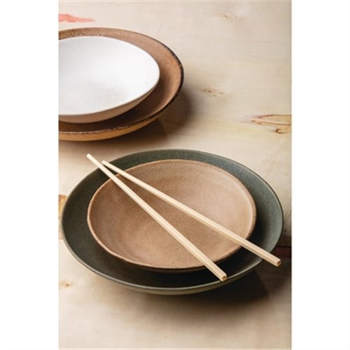 Olympia Build-a-Bowl Earth Flat Bowls 250mm (Pack of 4)