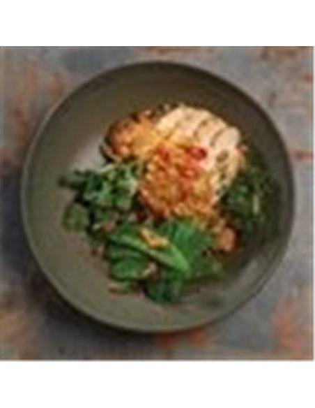 Olympia Build-a-Bowl Green Flat Bowls 190mm (Pack of 6)