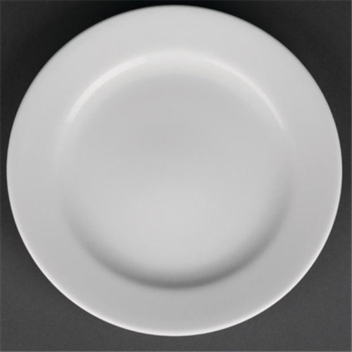 Royal Porcelain Classic White Wide Rim Plates 210mm