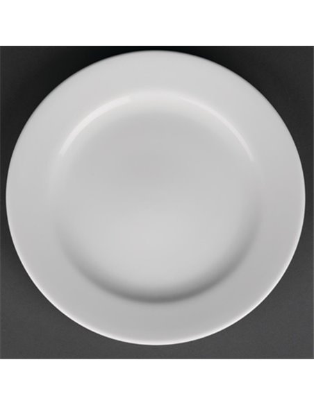 Royal Porcelain Classic White Wide Rim Plates 210mm