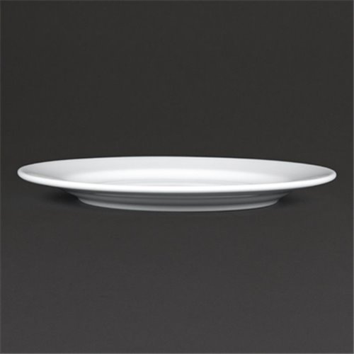 Royal Porcelain Classic White Wide Rim Plates 210mm