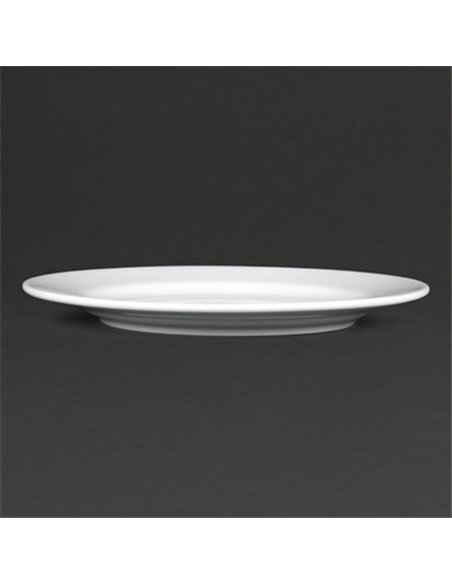 Royal Porcelain Classic White Wide Rim Plates 210mm