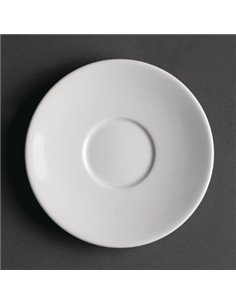 Royal Porcelain Classic White Espresso Cup Saucer 120mm