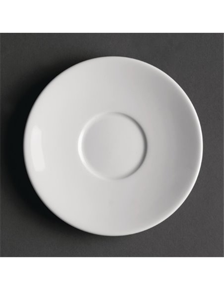 Royal Porcelain Classic White Espresso Cup Saucer 120mm