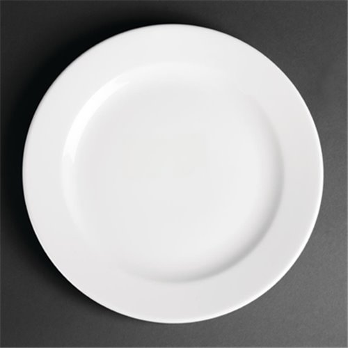 Royal Porcelain Classic White Wide Rim Plates 240mm