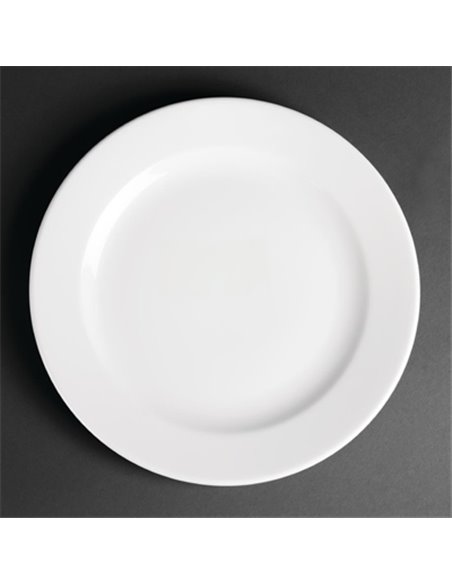 Royal Porcelain Classic White Wide Rim Plates 240mm