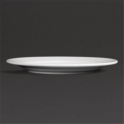 Royal Porcelain Classic White Wide Rim Plates 240mm