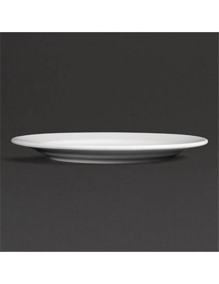 Royal Porcelain Classic White Wide Rim Plates 240mm