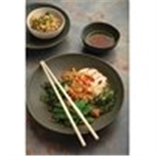 Olympia Build-a-Bowl Green Flat Bowls 250mm (Pack of 4)