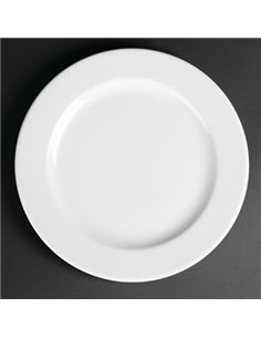 Royal Porcelain Classic White Wide Rim Plates 260mm