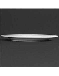 Royal Porcelain Classic White Wide Rim Plates 260mm 2