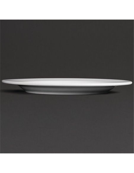Royal Porcelain Classic White Wide Rim Plates 260mm