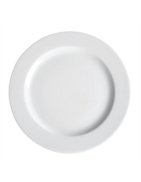 Royal Porcelain Classic White Wide Rim Plates 260mm