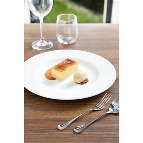 Royal Porcelain Classic White Wide Rim Plates 260mm