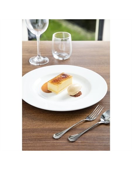Royal Porcelain Classic White Wide Rim Plates 260mm